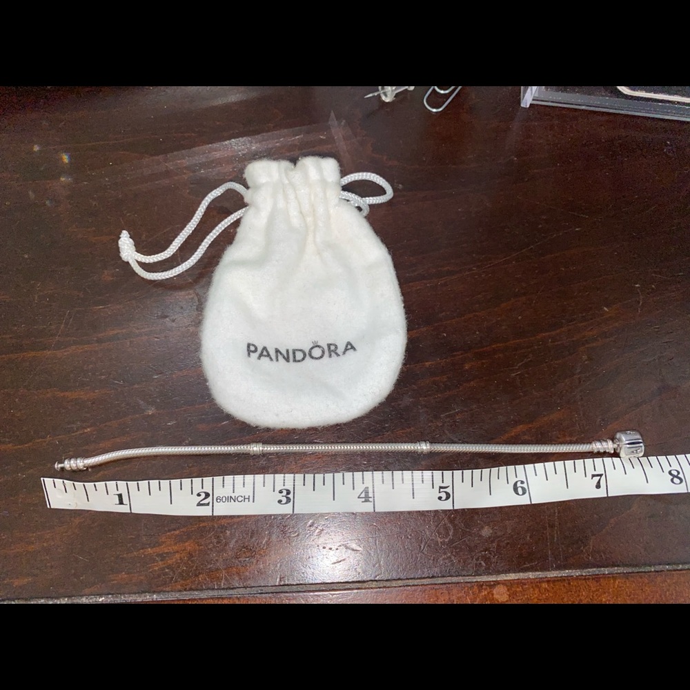 Authentic Pandora rope bracelet & bangle